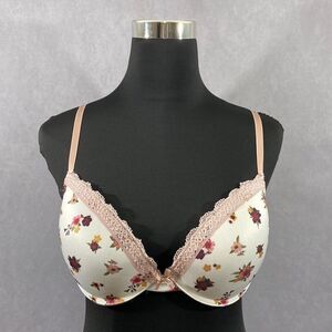 38C Floral Push-Up Underwire Bra